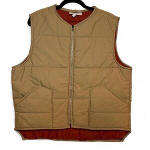 Vintage Woodfield khaki high/low vest